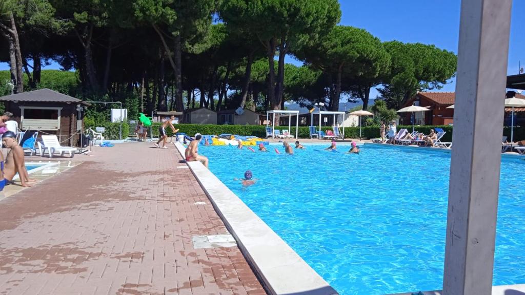 Luxe Mobilehome with dishwasher and airconditioning included fits 4 adults and 1 child, Ameglia, Ligurie, Cinqueterre, North Italy, Beach, Pool, Glamping photo 3