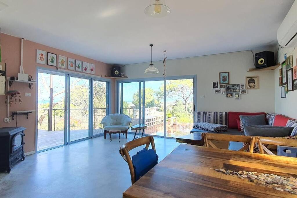 Countryside sea and beach view rustic home