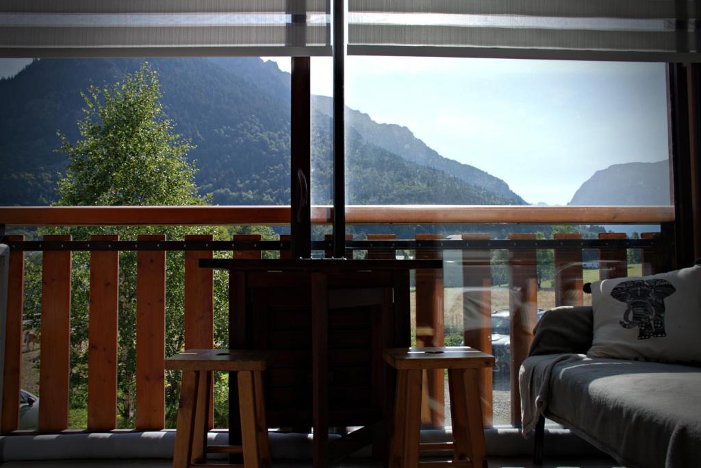 studio équipé avec balcon fermé