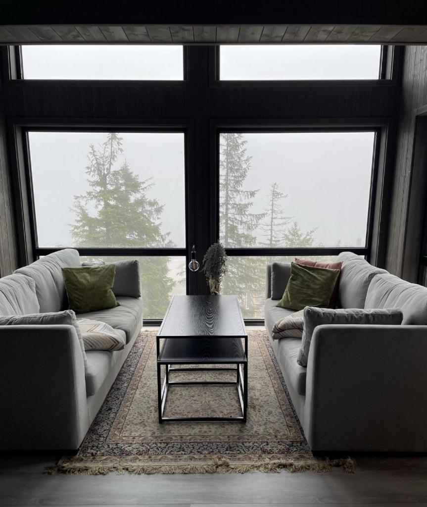 Stylish cabin at Lifjell with jacuzzi and sauna photo 1
