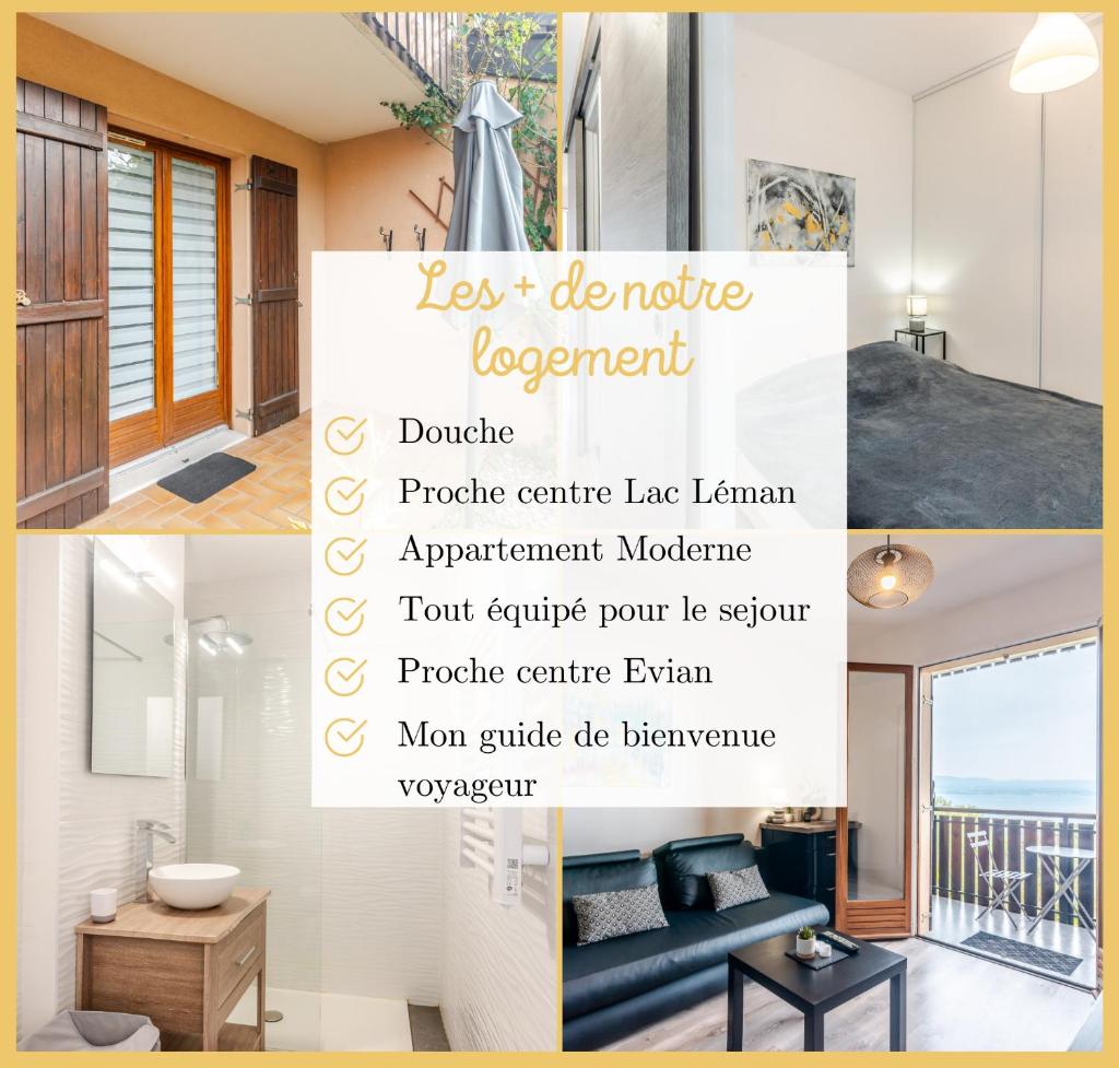 Appartement T2 Vue Lac Léman Evian les Bains photo 3