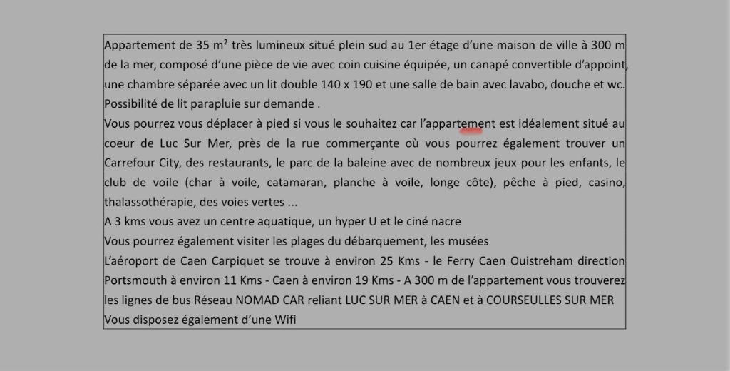 Appartement 35 m2 1er étage 200 m de la mer photo 1