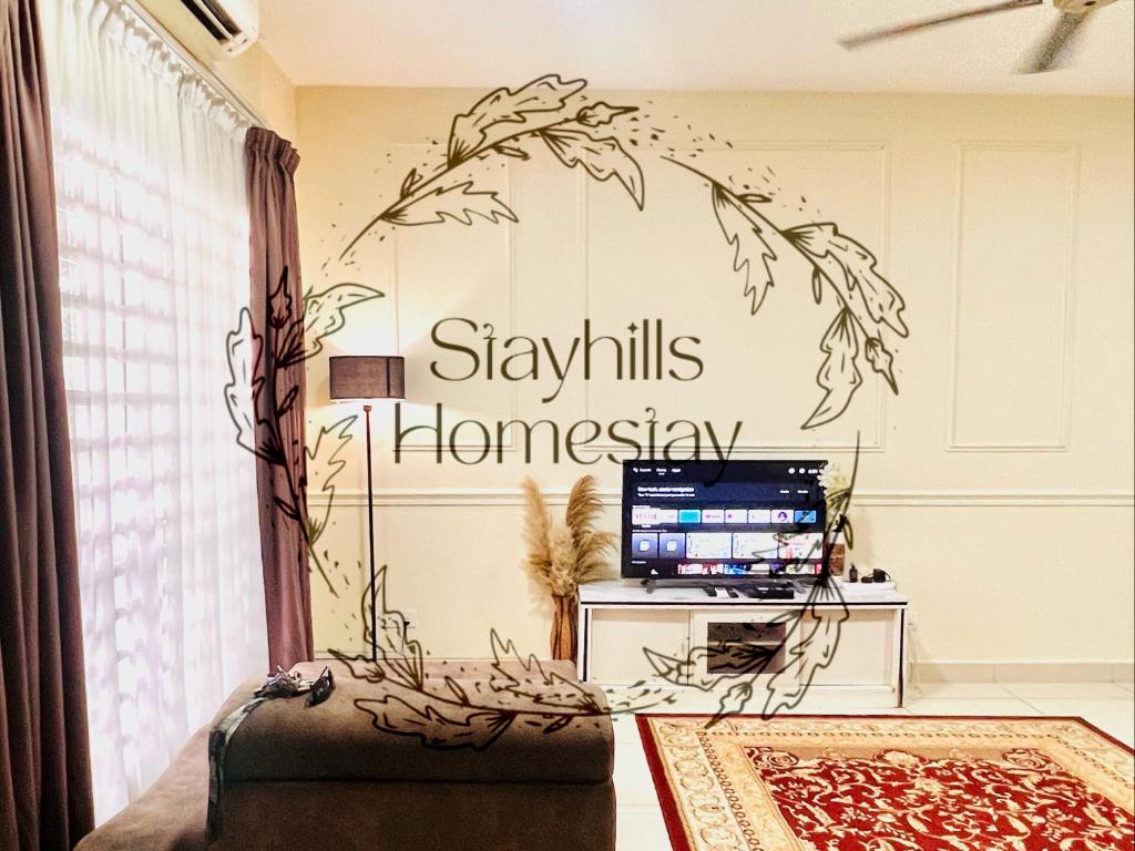 Astana Townhouse Homestay BukitBeruntung livingroom AirCond photo 3