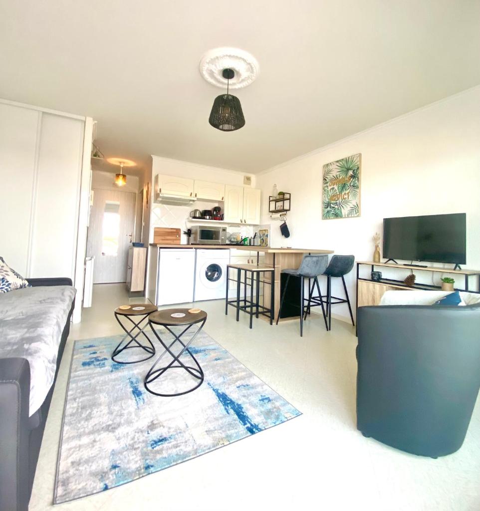 Studio DUNES de NALA avec balcon vue Dunes et latérale Mer pour 4 pers 100m plage wifi ménage compris photo 4