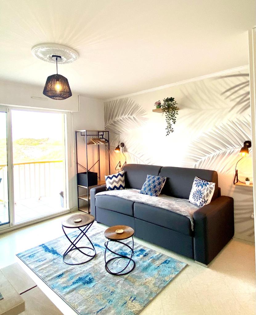 Studio DUNES de NALA avec balcon vue Dunes et latérale Mer pour 4 pers 100m plage wifi ménage compris