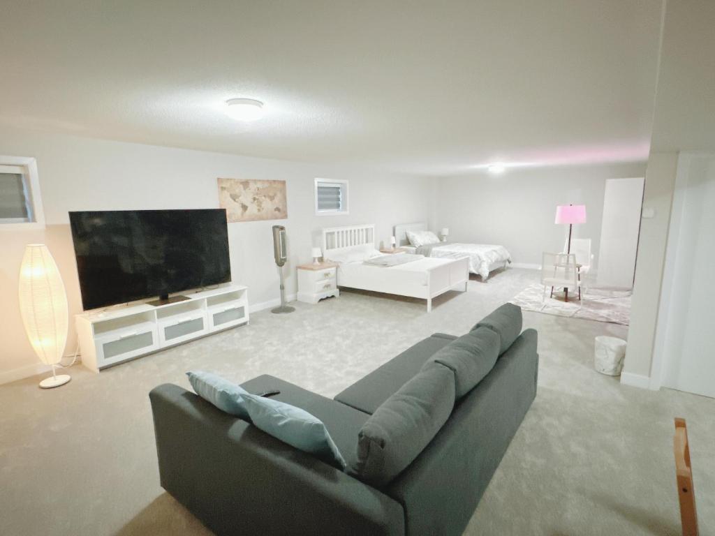 Beautiful entire basement with Netflix photo 3