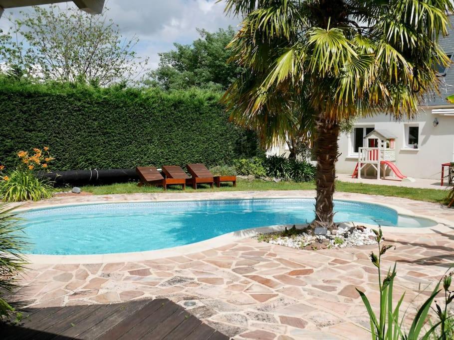 Maison avec piscine chauffée