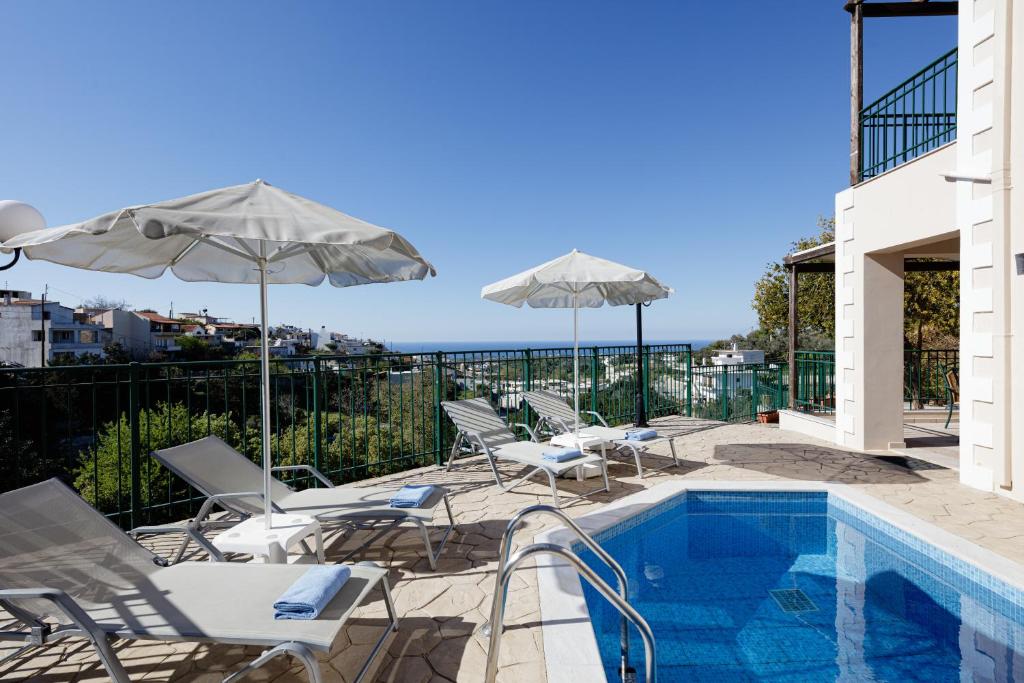 Villa Mahin Luxury Villa, pool, sea view, Rethymno