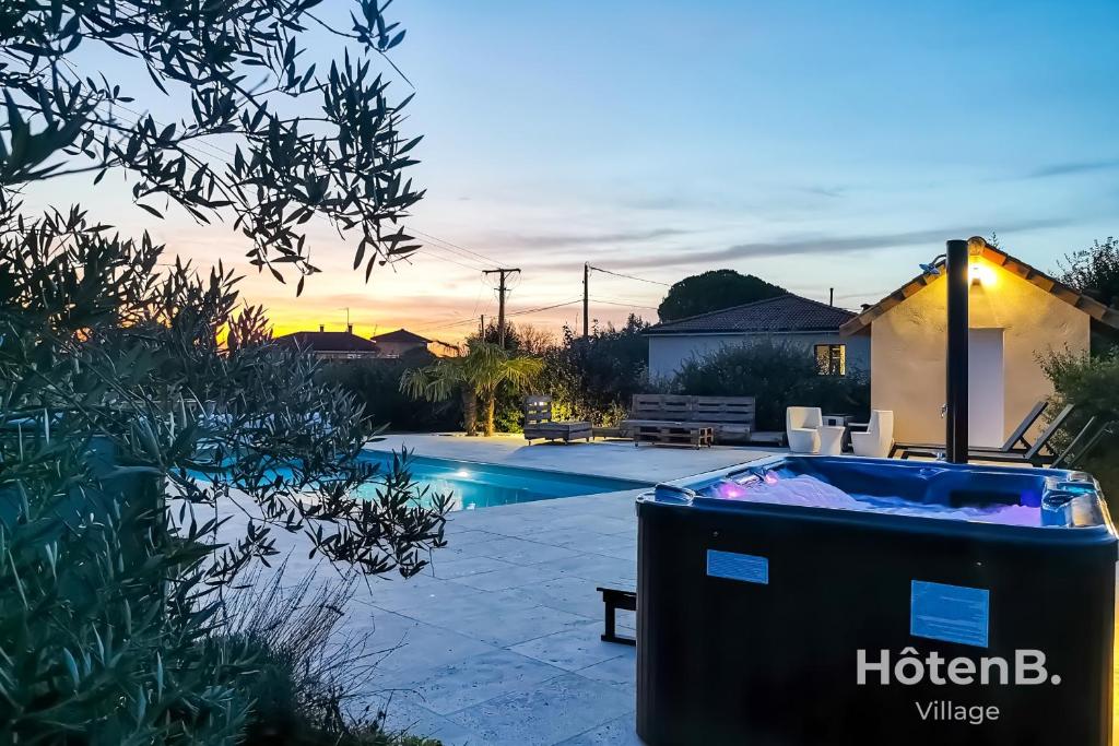"Les Lièvres" House Air-conditioned Relaxation Oasis with Pool & Jacuzzi photo 4