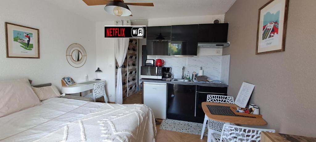 Darmaillacq Studio avec Balcon, parking, Netflix photo 3