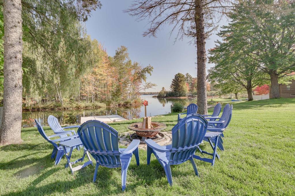 Lakefront Kalkaska Cottage with Fire Pit! photo 1