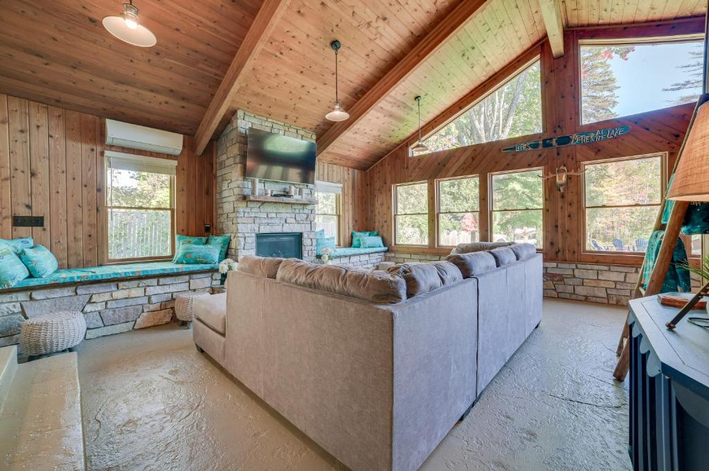 Lakefront Kalkaska Cottage with Fire Pit! photo 3