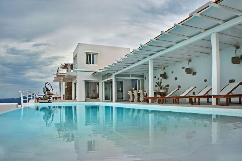 Magnificent Mykonos Villa - Villa Blue Paradise - 8 Bedroom - Private Pool And Bar - Panoramic SeaViews photo 4