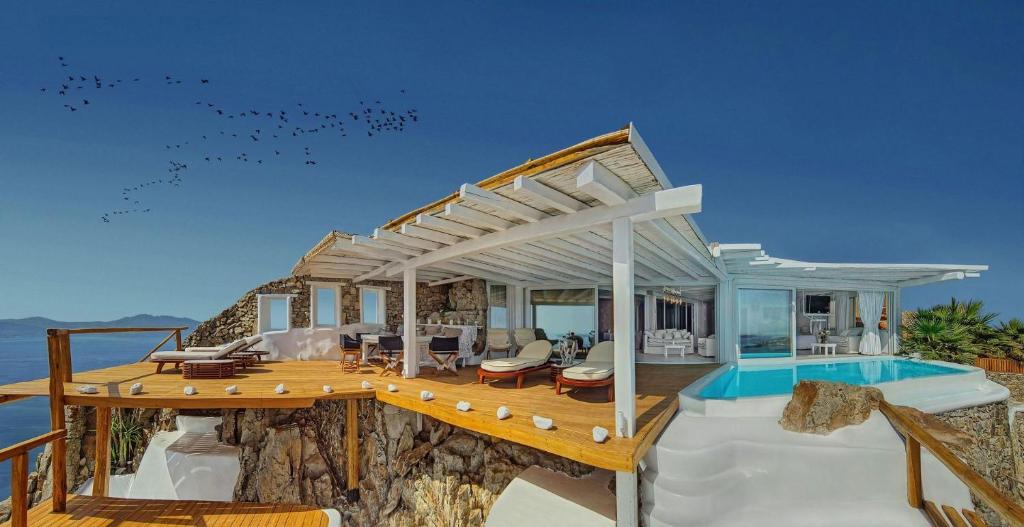 Exquisite Mykonos Villa - Villa Cielo - 2 Bedroom - Private Pool And Outdoor Jacuzzi | Panoramic Sea And Sunset View - Gym - Helipad - Tennis Court - Kastro photo 1