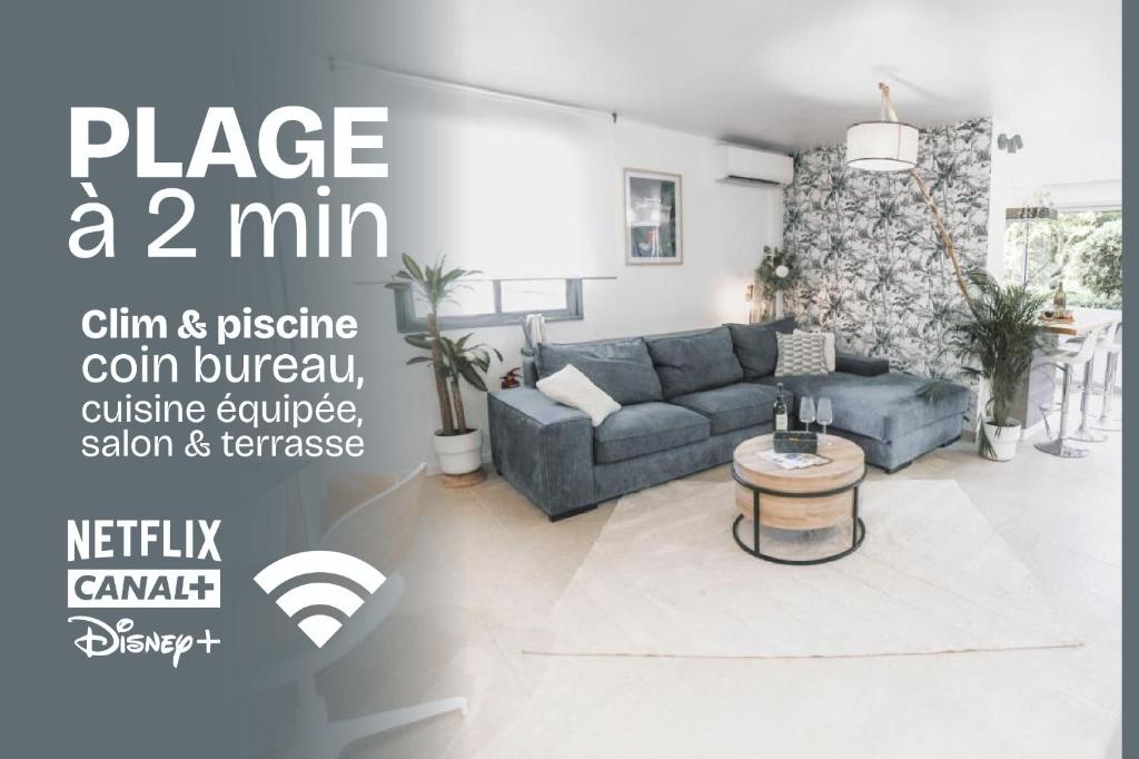 T3- un Oasis rénové et climatisé au centre de LGM