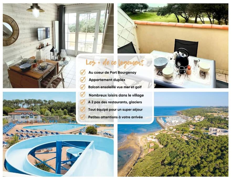 "LE PETIT PARADIS" Appartement duplex, vue mer et port, 5 personnes, accès parc aquatique gratuit photo 2