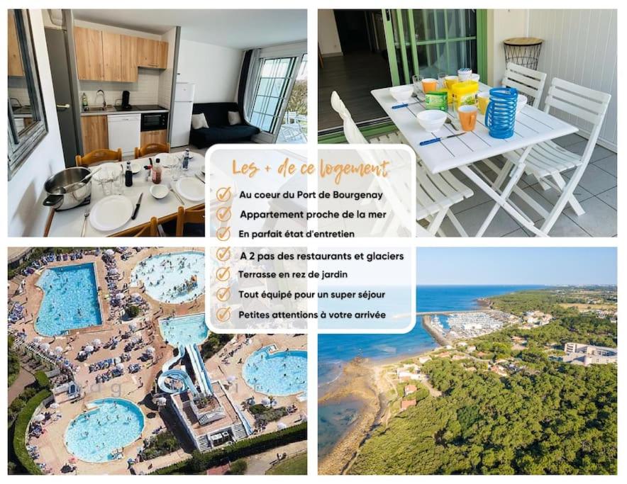 "LE PIED À TERRE" Appartement 5 personnes, sur le Port de Plaisance, accès parc aquatique gratuit photo 1