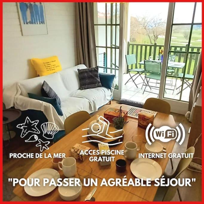 "L'HARMONIE" Appartement cosy 4 personnes, vue golf, WIFI gratuit