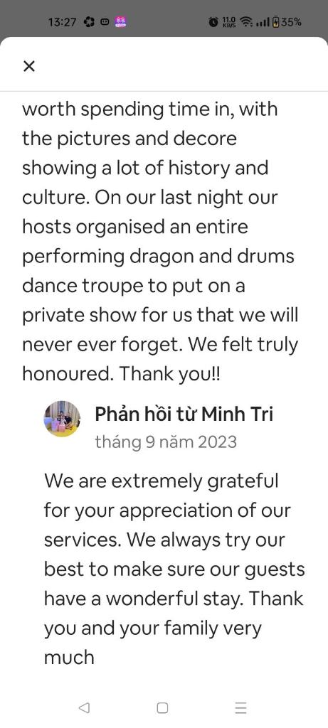 Golden Walls Homestay near the ancient town of Hoi An