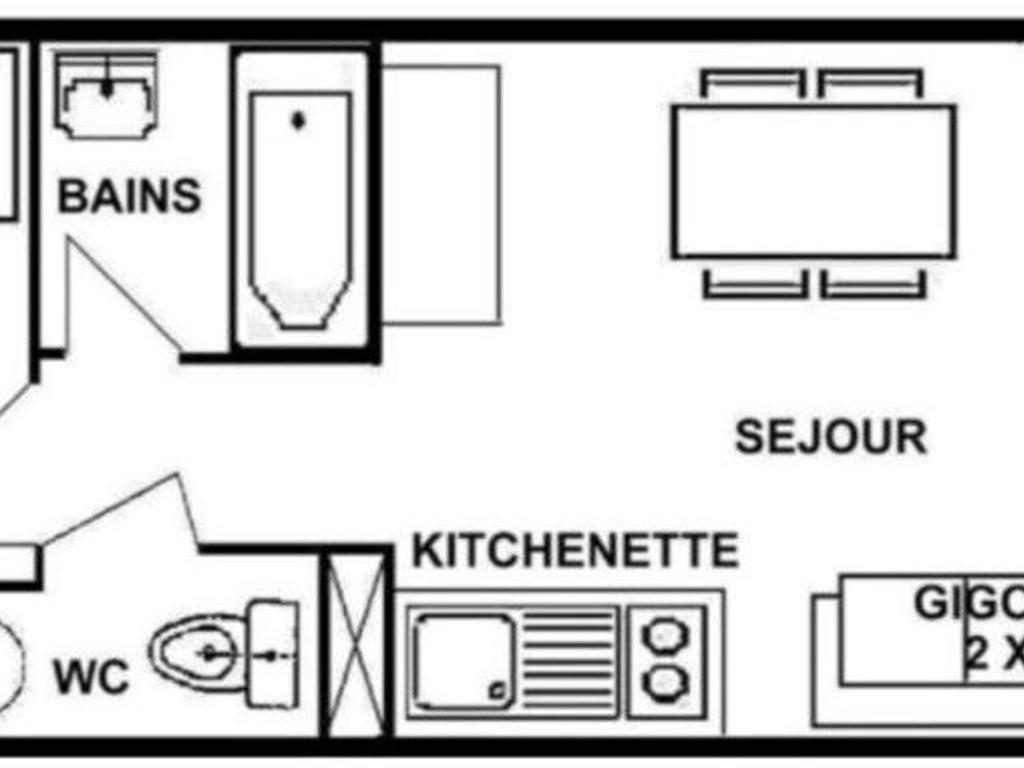 Appartement Les Saisies, 1 pièce, 4 personnes - FR-1-594-215 photo 2
