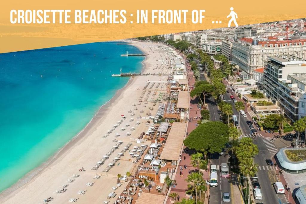 La REALE 2 BEDS CROISETTE BEACHES Sea VIEW Parking FREE photo 3