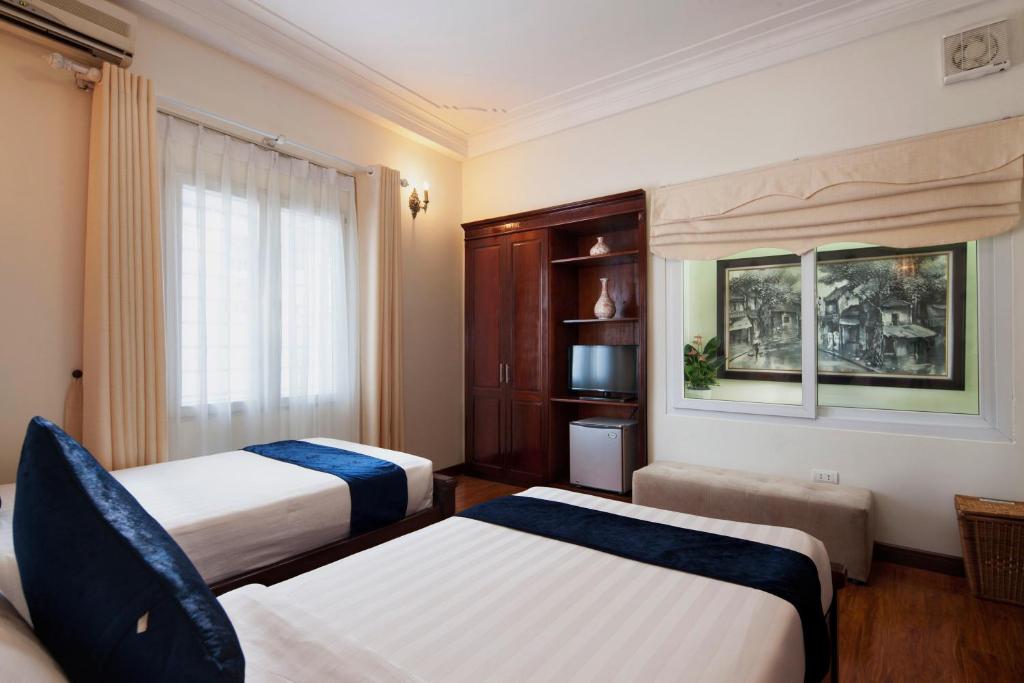 Двухместный (Двухместный номер Делюкс с 2 отдельными кроватями), Hanoi Golden Moon Hotel