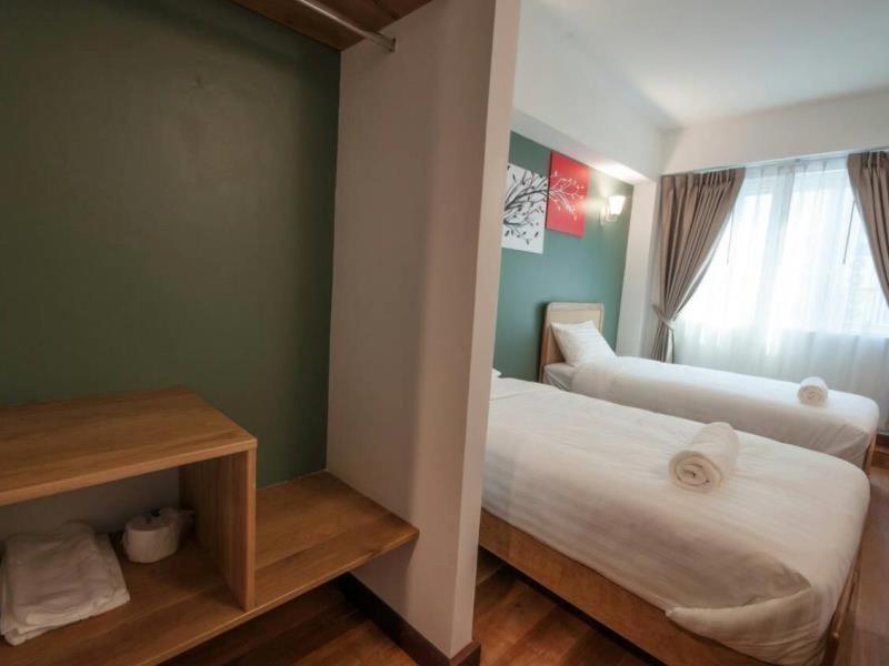 Двухместный (Двухместный номер Делюкс с 2 отдельными кроватями), Cozy@9Hotel&Kitchen
