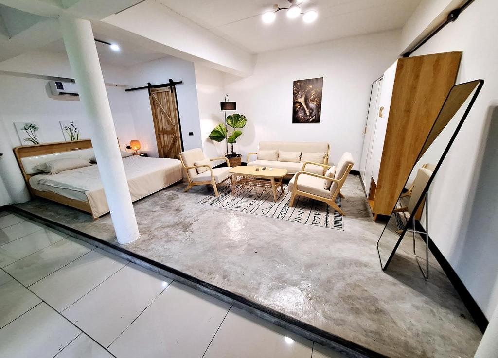 Bali-style studio apartment