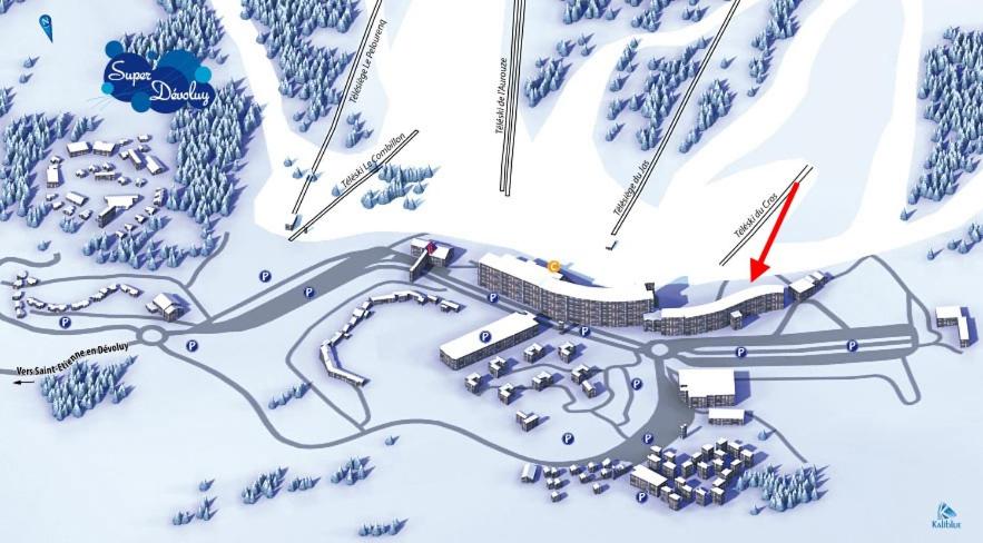 Pied de piste Appart 5/6p T2 à Superdévoluy photo 2