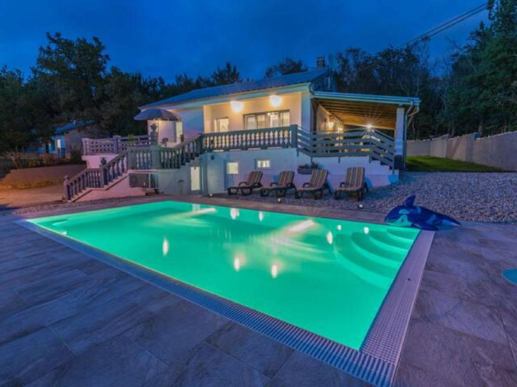 Adorable villa with pool and terrace surrounded by nature