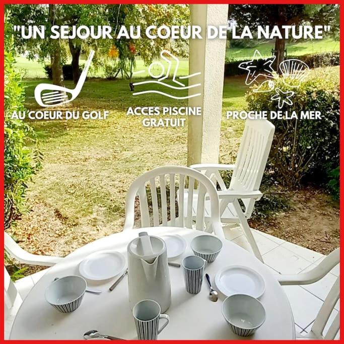 "VERT COSY" Appartement 5 personnes, vue dégagée sur le golf, accès parc aquatique