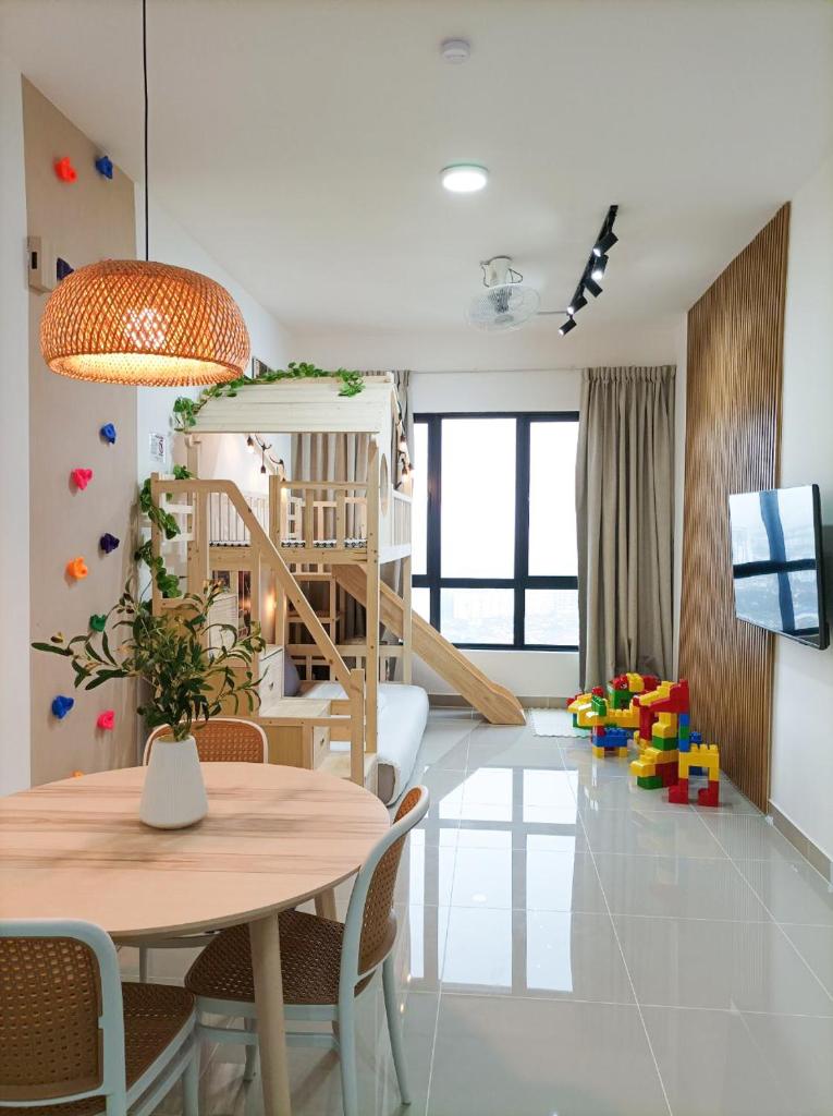Japandi Family Play Suite with Slide Bunk Bed photo 3