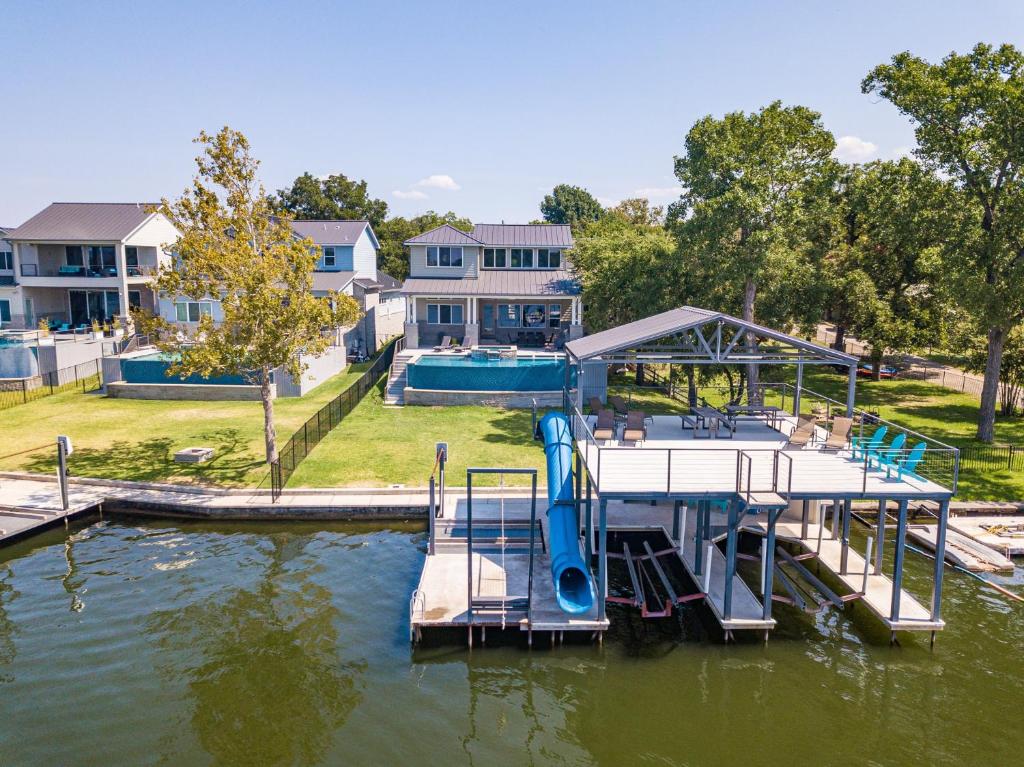 Luxury Lake LBJ House with Heated Swimming Pool and Spill Over Hot Tub and 2 Boat Slips image