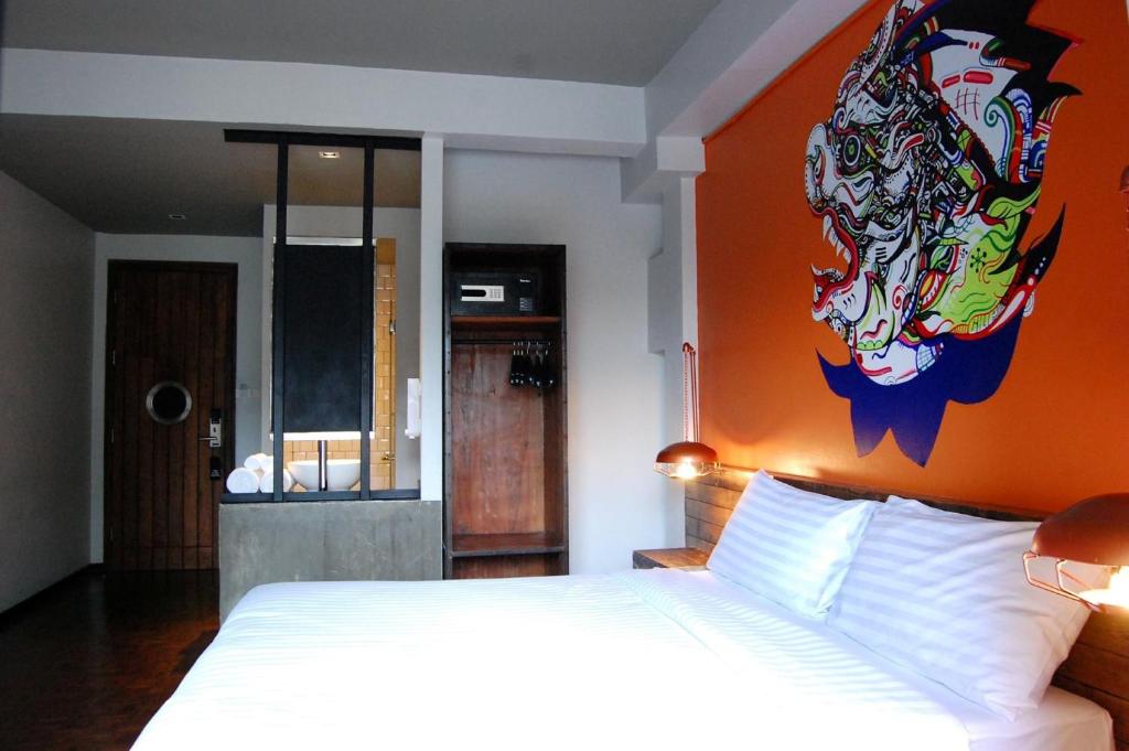 Двухместный (Двухместный номер Делюкс с 1 кроватью и балконом), Cacha Hotel
