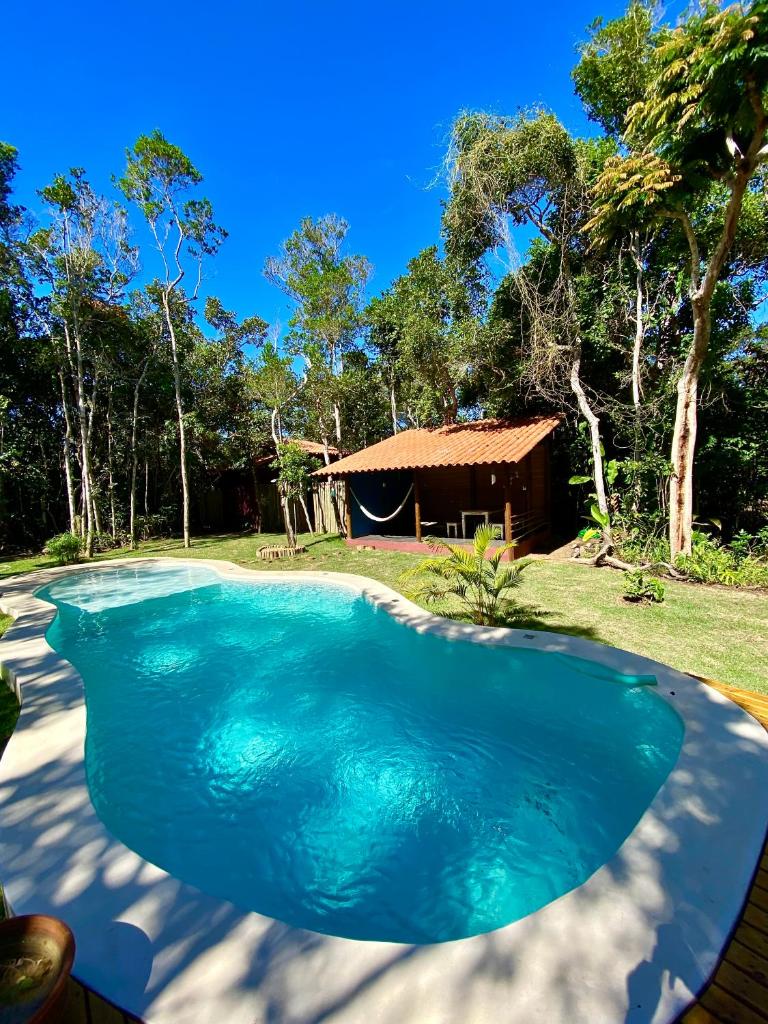 Casa da floresta vista mar