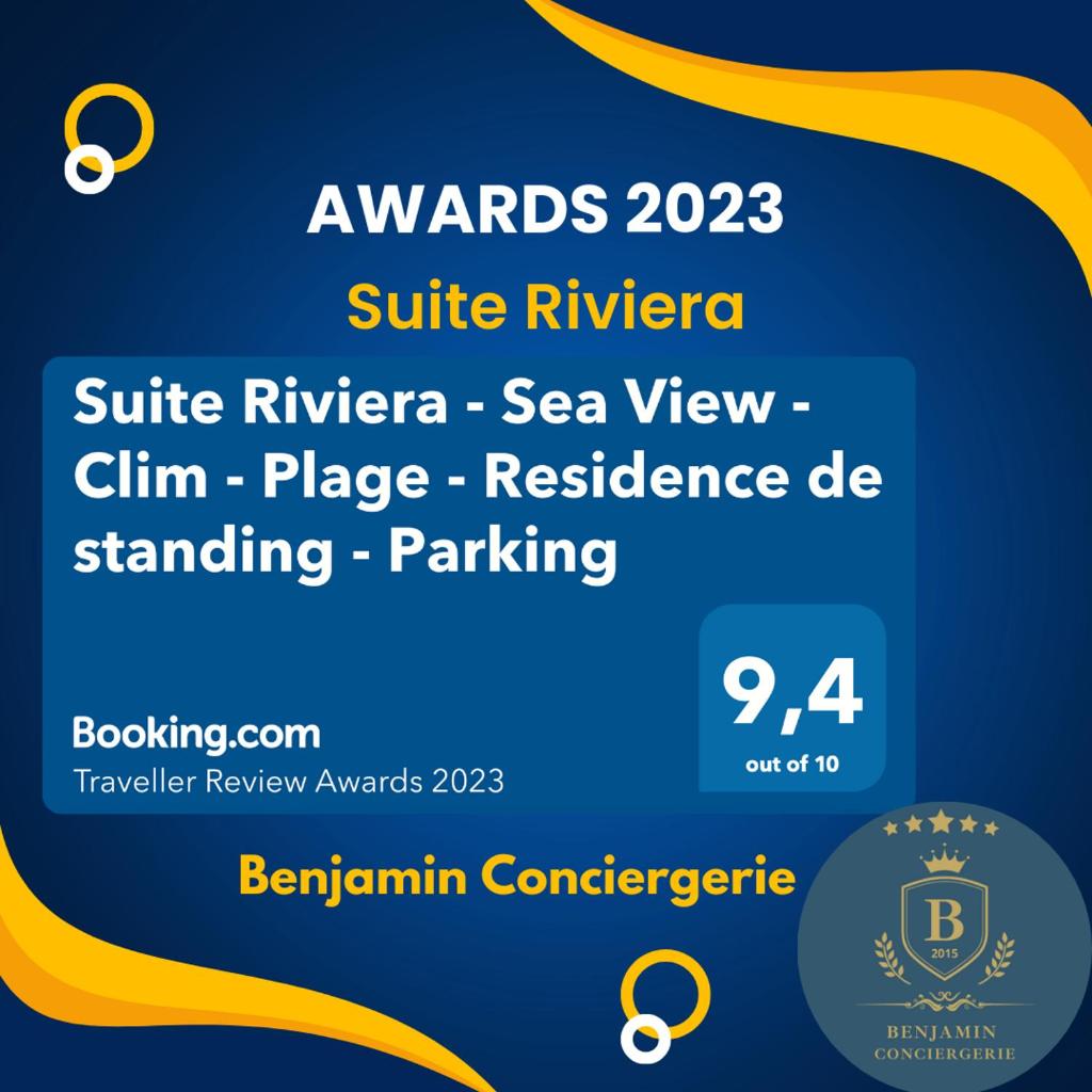 Suite Riviera - Sea View - Clim - 50M Plage - Residence de standing - Spacieux 180 M2 - Parking photo 4