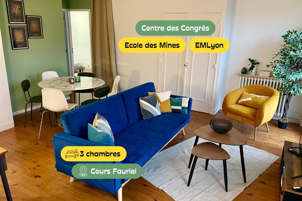 Le Fauriel - Appartement 3 chambres cosy et calme