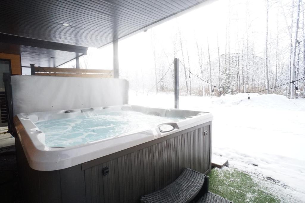 Le Memph Aigle spacious comfortable condo cottage eco friendly 3 bedrooms - hot tub & pool Memphrémagog Lake photo 1