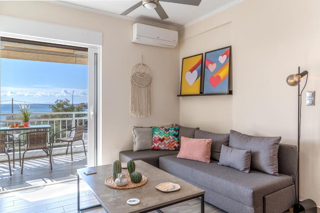 Fantastic sea view one-bedroom apartment - Lagonissi photo 1