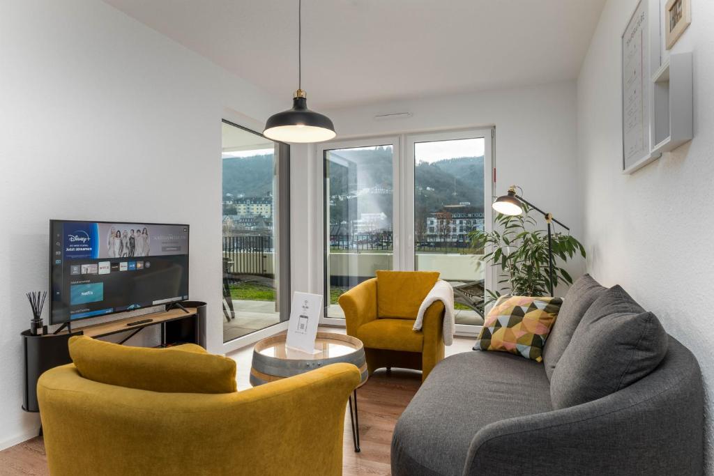 Vivamosel: Appartement mit Mosel & Burgblick - Balkon - Parken - Aufzug - Fahrradraum photo 2
