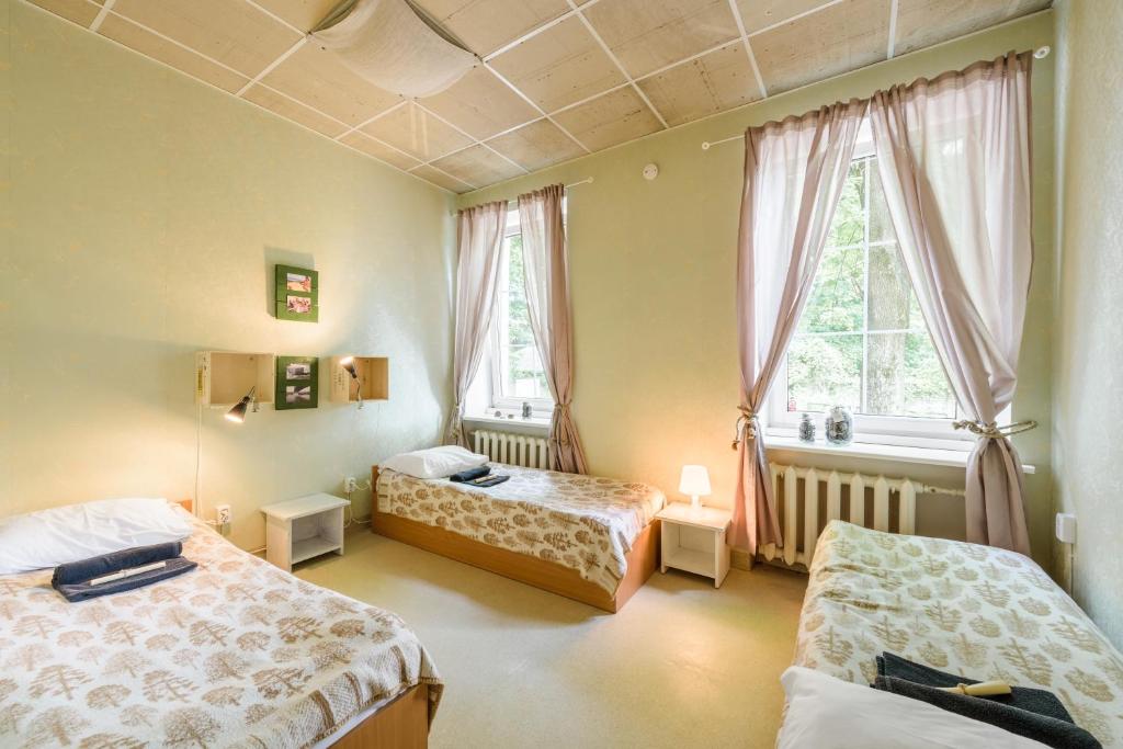 Трехместный (Трехместный номер с общей ванной комнатой), Downtown Forest Hostel & Camping