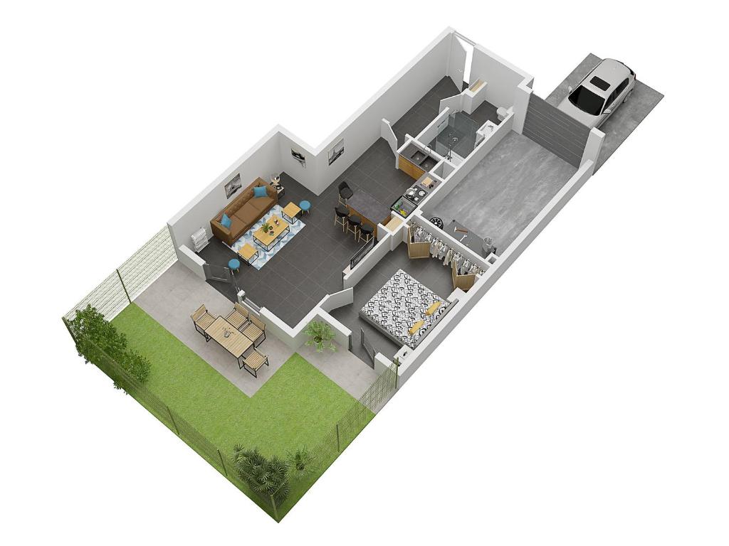 King Size Bed - Free Private Parking - Garden & Terrace - 14min from DisneyLand photo 2
