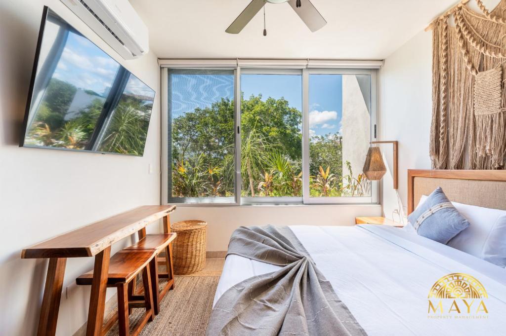 NHOA 307B Lux 1BR Condo Pool View in Aldea Zama, Tulum