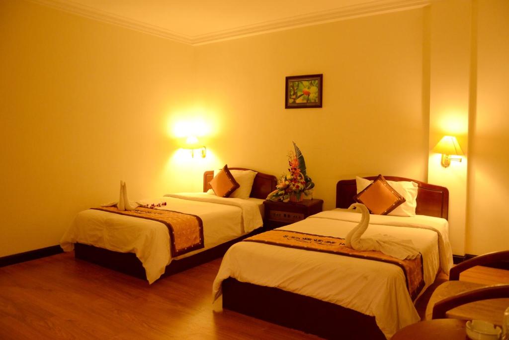 Двухместный (Двухместный номер Делюкс с 1 кроватью), Saigontourane Hotel