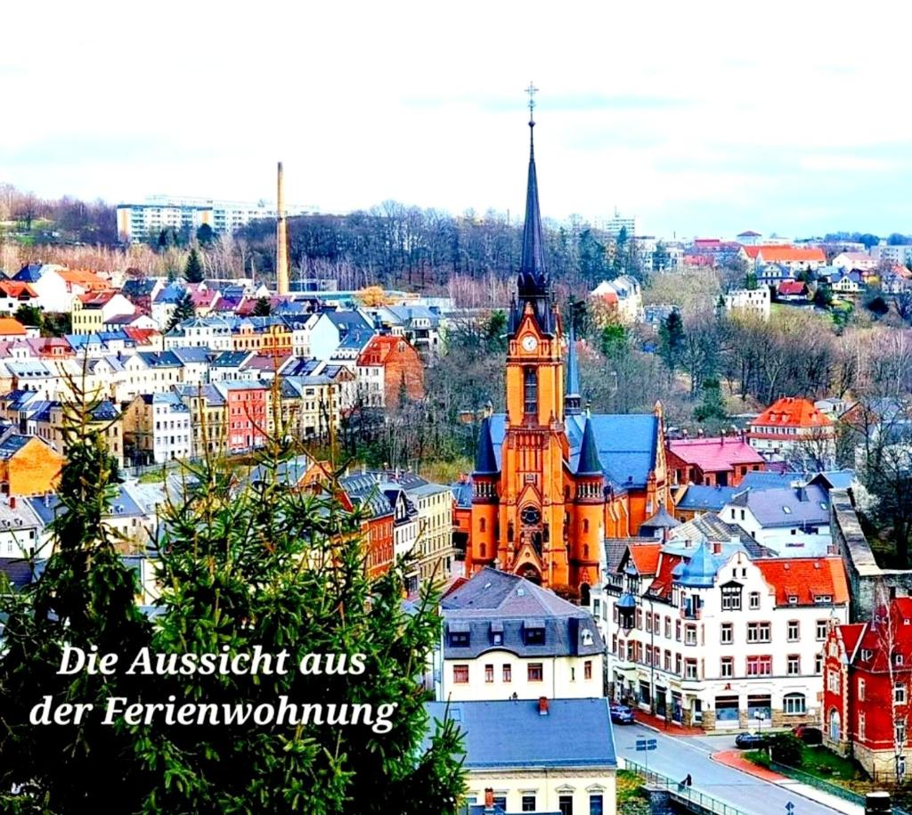 Ferienwohnung "Blick Mylau" - Nähe Freizeitpark Plohn & Göltzschtalbrücke