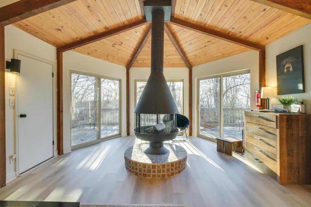 Rustic Getaway with Fireplace - Walk to Slopes! photo 1