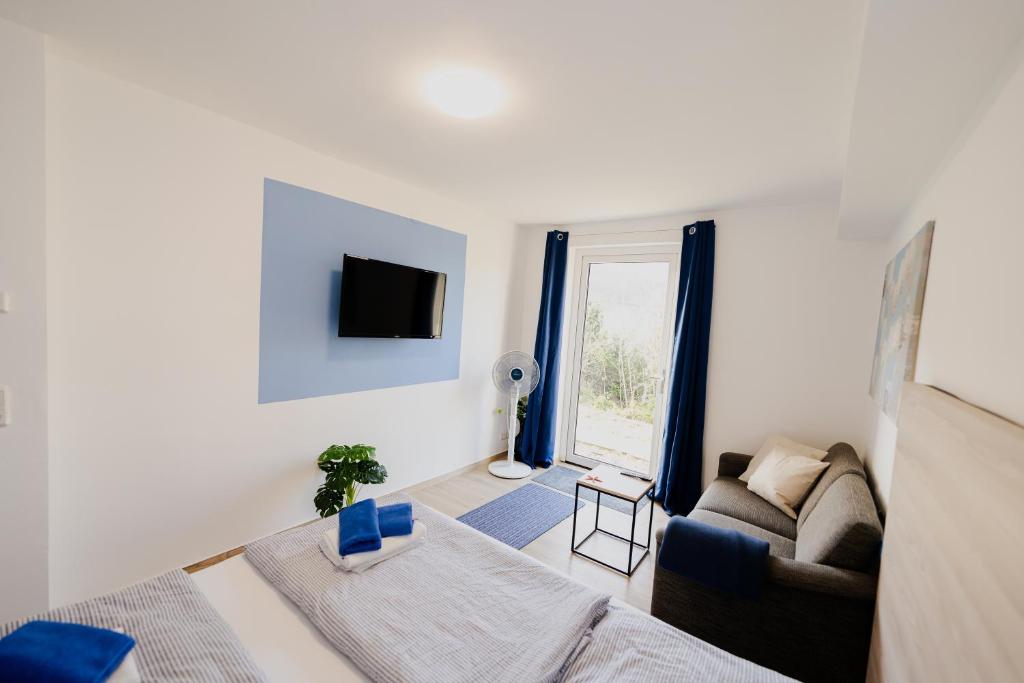 Ferienhaus Schöne Aussicht Ferienwohnung Blau photo 1