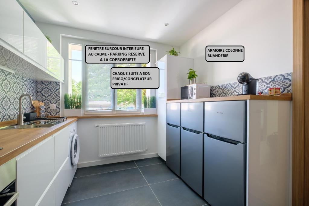 BEL APPARTEMENT 3 SUITES AVEC Wc SDO PRIVATIFS - CUISINE COMMUNE photo 4