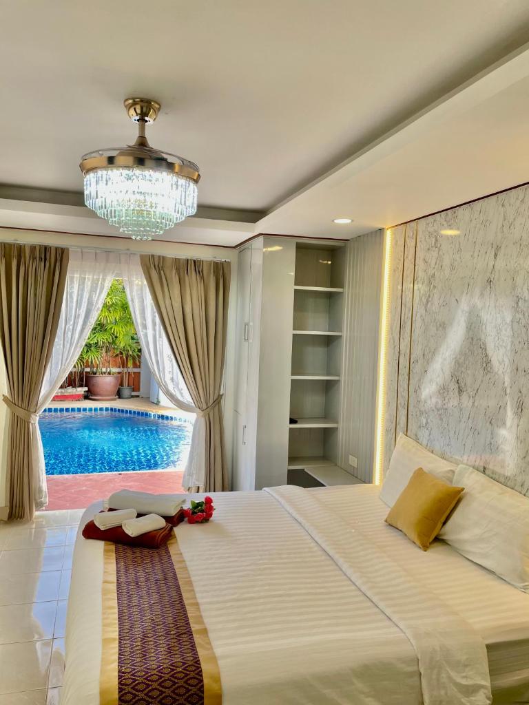 Pattaya Pool Villa39A 300 mater to beach gate exit photo 1