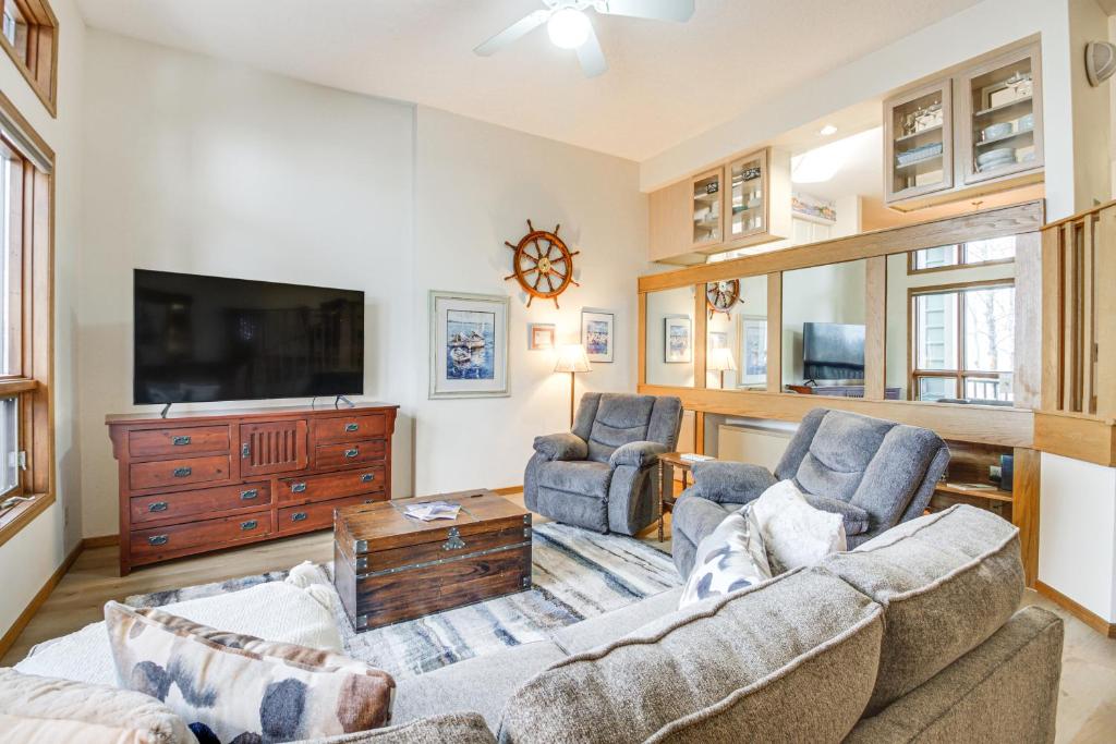 Lakefront Tofte Townhome with Deck and Views! photo 3